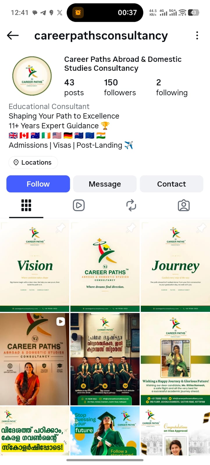 Career Paths Consultancy Instagram